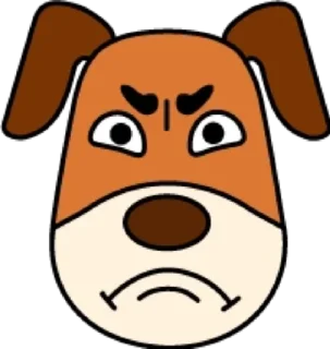 😡 emoji Собака @modnyashki_vip Telegram sticker 22 of 25