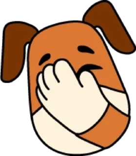 🤦‍♂️ emoji Собака @modnyashki_vip Telegram sticker 24 of 25