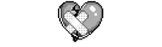 ❤️‍🩹 emoji Черный вайб от @ministicers Telegram sticker 21 of 30