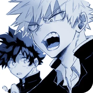 💥 emoji Katsuki & Deku :; @SerenitySsoul Telegram sticker 20 of 40