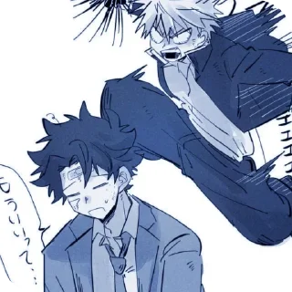 💥 emoji Katsuki & Deku :; @SerenitySsoul Telegram sticker 14 of 40