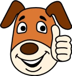 👍 emoji Собака @modnyashki_vip Telegram sticker 9 of 25