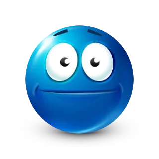 😑 emoji Blue Emoji @bluemojis Telegram sticker 14 of 113