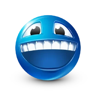 😀 emoji Blue Emoji @bluemojis Telegram sticker 20 of 113