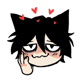 ☺️ emoji Edgy catboy Telegram sticker 15 of 73