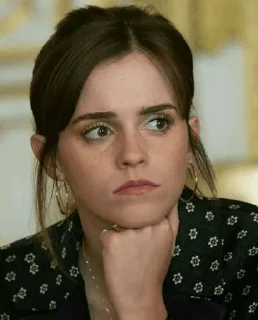 😐 emoji emma watson Telegram sticker 20 of 25