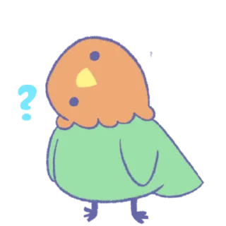 ❔ emoji Cheerful Choco | @discord_stickers Telegram sticker 9 of 45