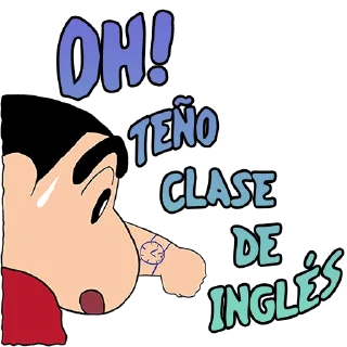 ⏱ emoji Shin-chan en galego Telegram sticker 16 of 74