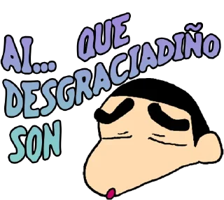😞 emoji Shin-chan en galego Telegram sticker 14 of 74