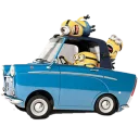 🚘 emoji minion Telegram sticker 7 of 13