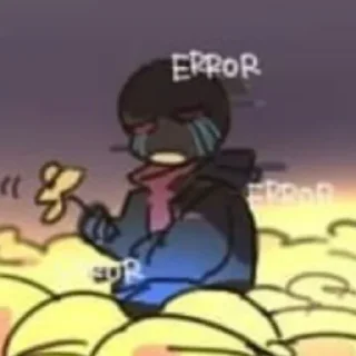 💛 emoji Error sans by : @Undertale_stickers Telegram sticker 7 of 54