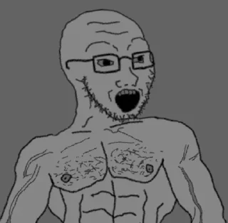 🥴 emoji Gigachad Wojak Telegram sticker 18 of 54