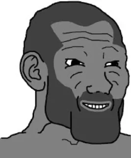 🥴 emoji Gigachad Wojak Telegram sticker 5 of 54