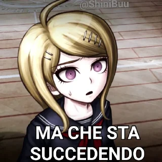 ❓ emoji @ShiniBuu's Danganronpa Pack Telegram sticker 14 of 102