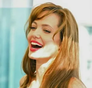 😀 emoji Angelina Jolie by @Lieutenant_Nightwolf Telegram sticker 24 of 78