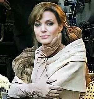 🙂 emoji Angelina Jolie by @Lieutenant_Nightwolf Telegram sticker 20 of 78