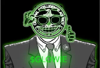 🕴 emoji CIA $GLOWIE Telegram sticker 16 of 21