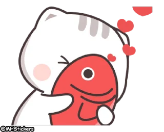 😘 emoji @MHStickers Kawaii Neko Chan 1 Telegram sticker 18 of 25