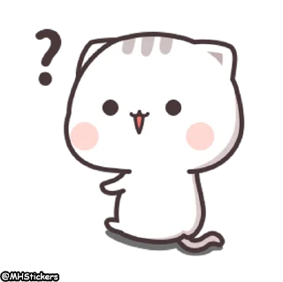 🤔 emoji @MHStickers Kawaii Neko Chan 1 Telegram sticker 7 of 25