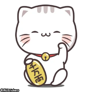 🐾 emoji @MHStickers Kawaii Neko Chan 1 Telegram sticker 20 of 25