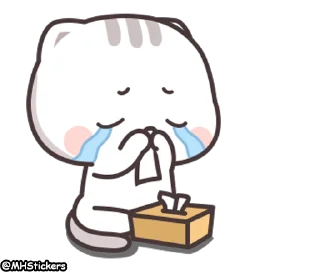 😭 emoji @MHStickers Kawaii Neko Chan 1 Telegram sticker 10 of 25