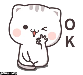 👌 emoji @MHStickers Kawaii Neko Chan 1 Telegram sticker 13 of 25