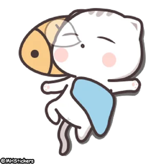 😴 emoji @MHStickers Kawaii Neko Chan 1 Telegram sticker 16 of 25