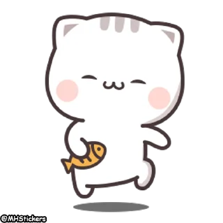 😆 emoji @MHStickers Kawaii Neko Chan 1 Telegram sticker 19 of 25