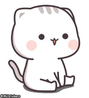 😁 emoji @MHStickers Kawaii Neko Chan 3 Telegram sticker 12 of 25