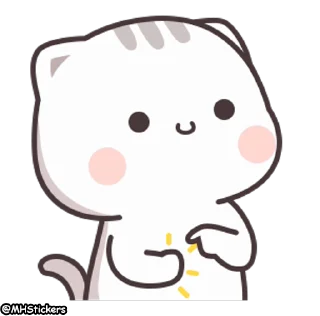 🙋‍♂️ emoji @MHStickers Kawaii Neko Chan 3 Telegram sticker 18 of 25