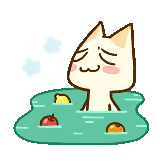 😌 emoji Toro and Friends Onsen Town @LINE Telegram sticker 16 of 71