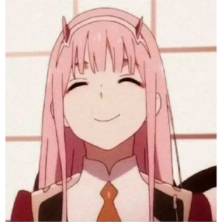 😊 emoji Zero two Telegram sticker 7 of 22
