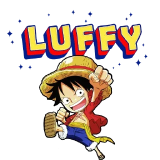 😇 emoji Luffy Telegram sticker 8 of 9