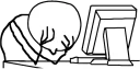 😞 emoji Guy Behind The Desk Telegram sticker 19 of 86