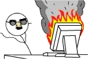 😎 emoji Guy Behind The Desk Telegram sticker 17 of 86