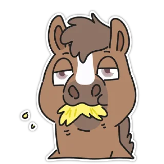 🌾 emoji Horse Telegram sticker 5 of 14