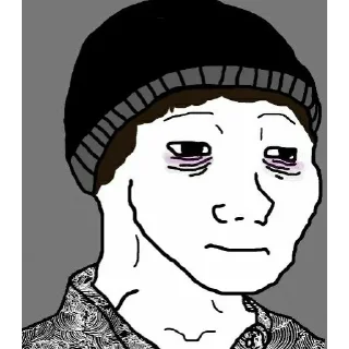 😔 emoji Despairwojak Telegram sticker 9 of 14