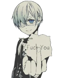 🖕 emoji Fuck you | @Onishiki @Nishi_Stickers Telegram sticker 15 of 40