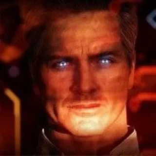😐 emoji <Illusive Man mass effect @rockstarfanboy> Telegram sticker 11 of 15