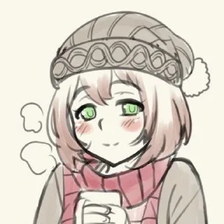 ☕ emoji Амаи Одаяка Telegram sticker 7 of 36