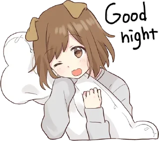 🌛 emoji dog girl Telegram sticker 12 of 40