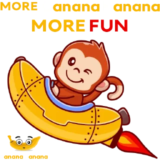 🤪 emoji Banana Banana Telegram sticker 8 of 13