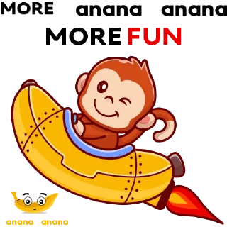 🙈 emoji Banana Banana Telegram sticker 10 of 13