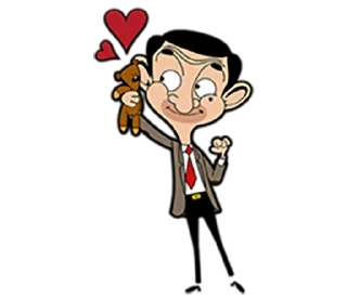 ❤️ emoji Mr Bean @MBean1 Telegram sticker 12 of 39