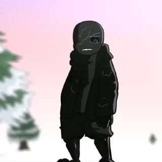 ⚫️ emoji • Nightmare Sans • by : @Undertale_Stickers Telegram sticker 14 of 42