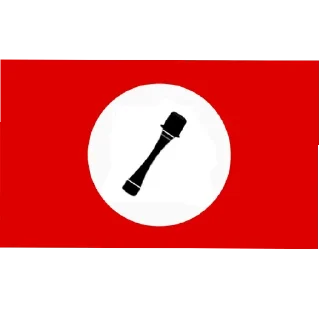 Sticker from CDR official propaganda - AAZ