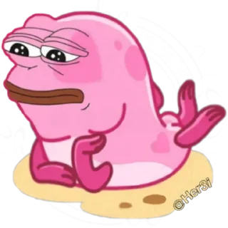 🐸 emoji Patrick PePe 🐸 - [ @PePe_Her3i ] Telegram sticker 12 of 120