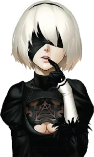 😘 emoji 2B by @Nihilistic Telegram sticker 9 of 37