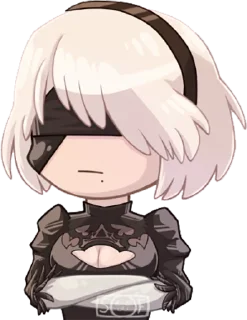 😒 emoji 2B by @Nihilistic Telegram sticker 18 of 37