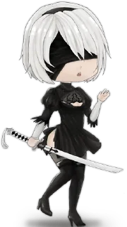 😒 emoji 2B by @Nihilistic Telegram sticker 12 of 37